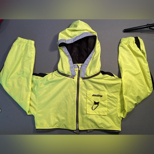 I.am.Gia cropped neon‎ yellow Neptune Hazard jacket, size s